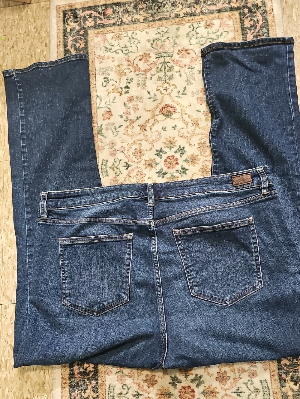 Ralph Lauren Size 16 Stretch Indigo Straight-Leg Jeans - Picture 4 of 6